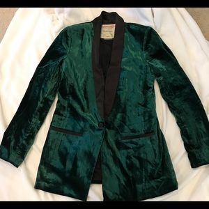 Beautiful Anthropologie crushed velvet blazer